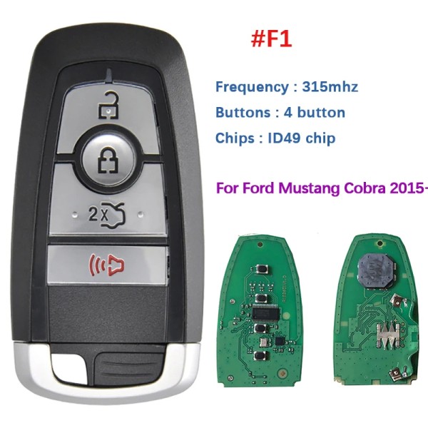Ford 4 Button Smart Key 2017-2022 For M3N-A2C93142300 | Aftermarket